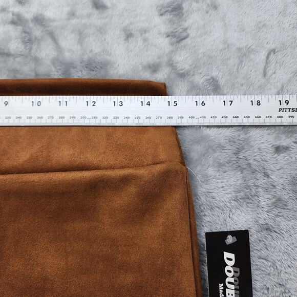 NEW Double Take Skirt Womens S Brown Sueded High Waist Ponte Knit Pull On Pencil - Picture 6 of 8